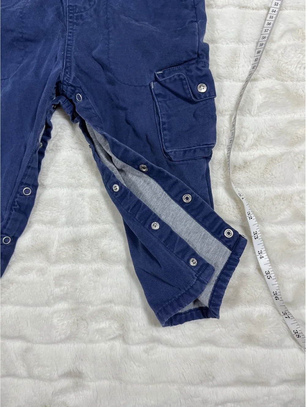 Y2K VTG Baby Gap Sept 2001 Blue 2T Unisex Lined Fall Winter Boys School Overalls